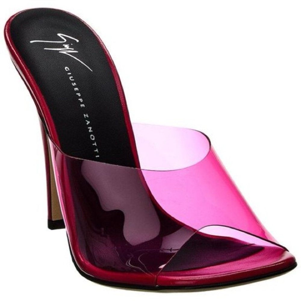 Giuseppe Zanotti Earthshine Plexi Sandals Sz 36.5 Fits Small